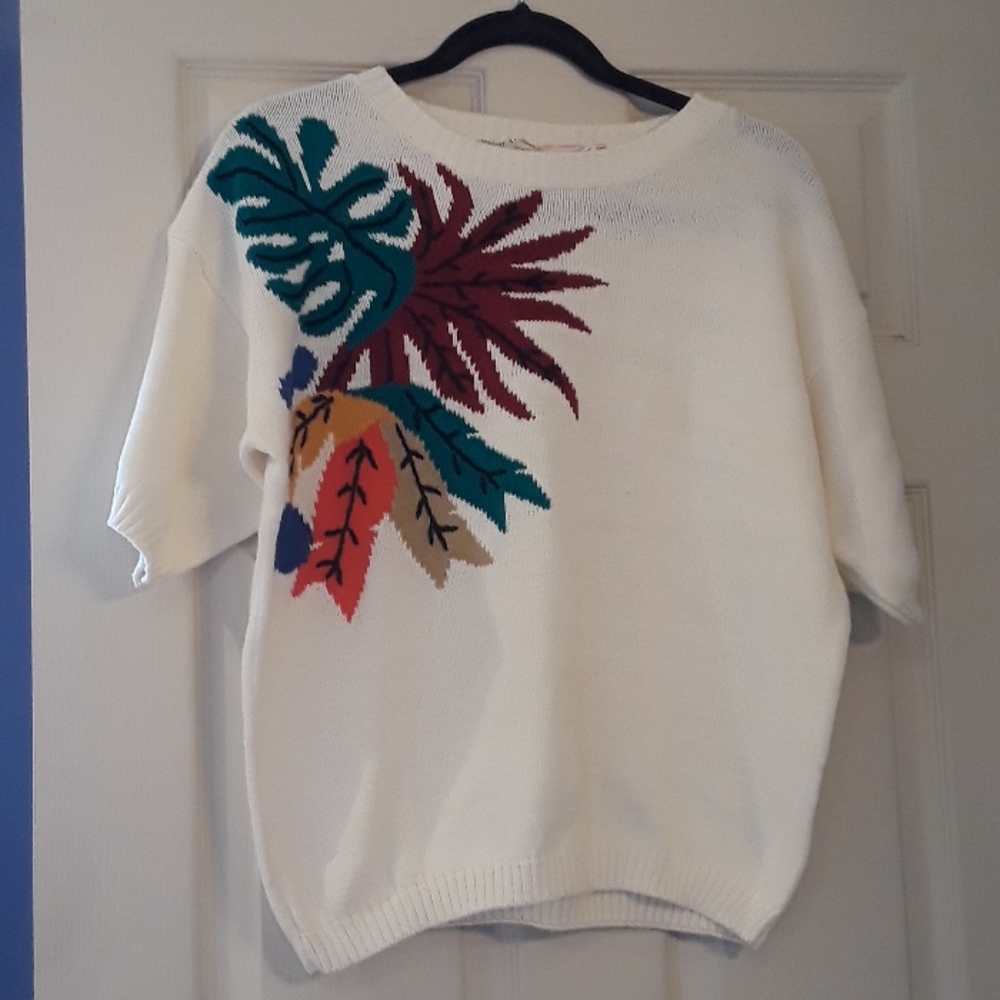 Parcours by Tan Jay Broderie Al a Main Sweater M